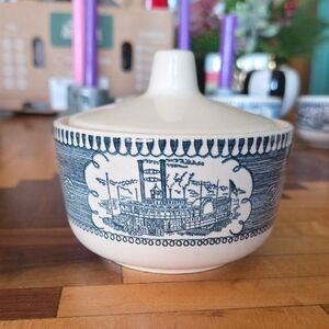 Vintage Currier & Ives Suger Bowl